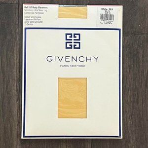Vintage 1990 Nude Givenchy Sheer Tights Hosiery Pantyhose Body Gleamers